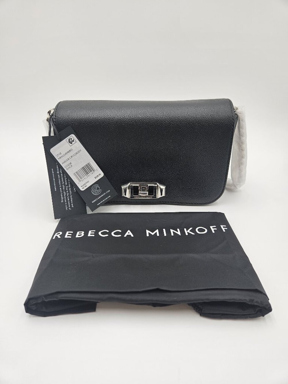 STEAL!!🔥NWT + Dust Bag - Rebecca Minkoff Amour Leather Crossbody Bag | Black